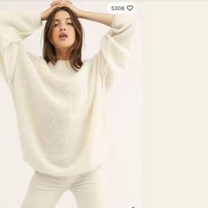 Free People Alpaca Crew Neck Sweater